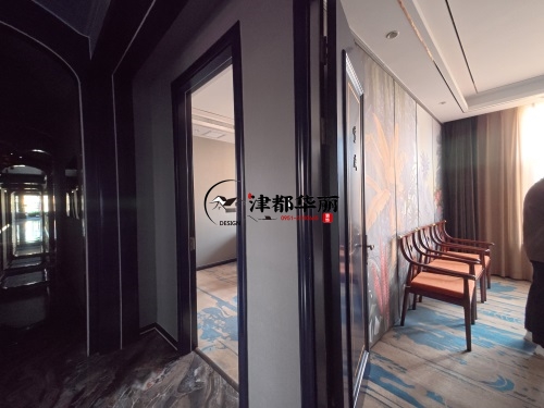 银川设计装修公司|银川涂涂会所设计装修现场量尺